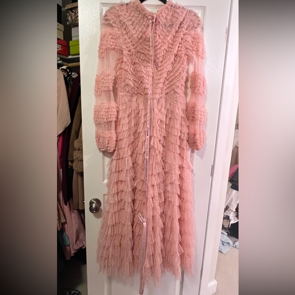 NWT MAC DUGGAL RUFFLE DRESS - Picture 2 of 3
